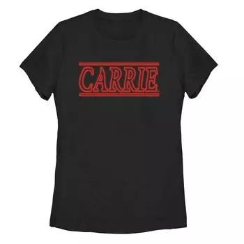 Классическая футболка с неоновым логотипом для юниоров Carrie Licensed Character