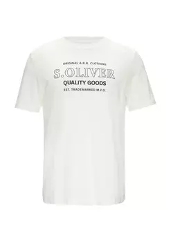 Классическая футболка s.Oliver Shirt, белый