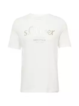 Классическая футболка s.Oliver Shirt, белый