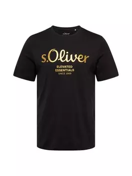Классическая футболка s.Oliver Shirt, черный