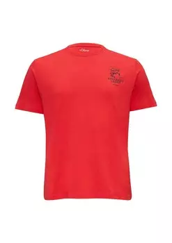 Классическая футболка s.Oliver Shirt, цвет cranberry