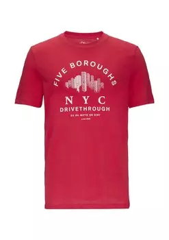 Классическая футболка s.Oliver Shirt, цвет grenadine