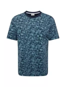 Классическая футболка s.Oliver Shirt, цвет marine blue/cyan blue