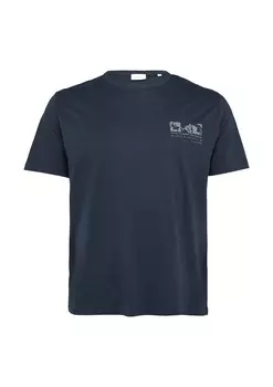 Классическая футболка s.Oliver Shirt, цвет navy/smoke blue