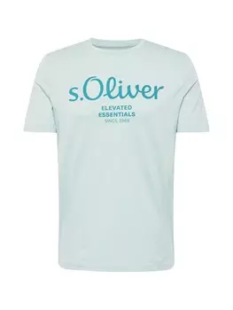 Классическая футболка s.Oliver Shirt, цвет petrol/mint