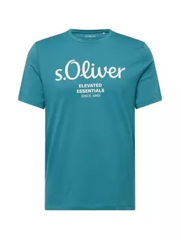Классическая футболка s.Oliver Shirt, цвет petrol