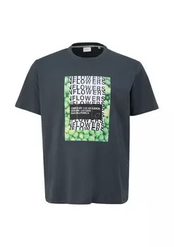Классическая футболка s.Oliver Shirt, графитовый