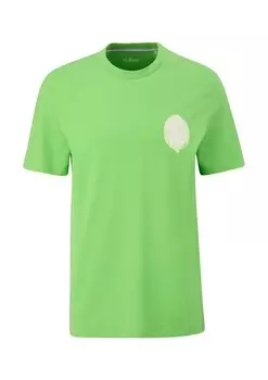 Классическая футболка s.Oliver Shirt, лаймовый
