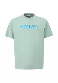Классическая футболка s.Oliver Shirt, мятный