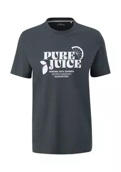 Классическая футболка s.Oliver Shirt, серый