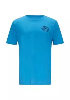 Классическая футболка s.Oliver Shirt, синий