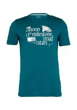 Классическая футболка s.Oliver Shirt, синий
