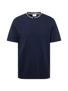 Классическая футболка s.Oliver Shirt, темно-синий