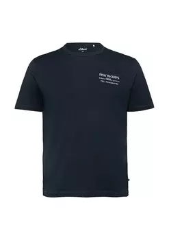 Классическая футболка s.Oliver Shirt, темно-синий