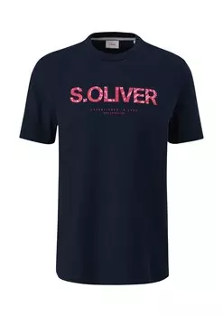 Классическая футболка s.Oliver Shirt, темно-синий