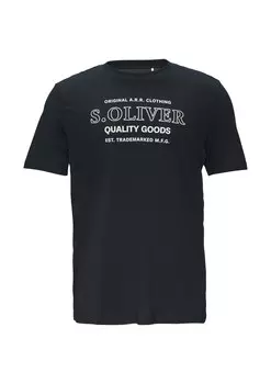 Классическая футболка s.Oliver Shirt, темно-синий