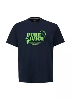 Классическая футболка s.Oliver Shirt, темно-синий