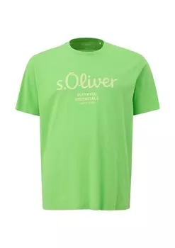 Классическая футболка s.Oliver Shirt, зеленый