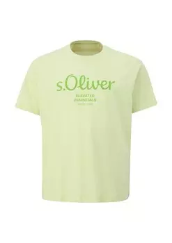 Классическая футболка s.Oliver Shirt, зеленый