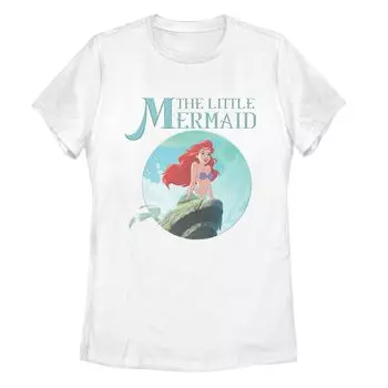 Классическая футболка с плакатом и волнистым рисунком Disney's The Little Mermaid для юниоров Licensed Character