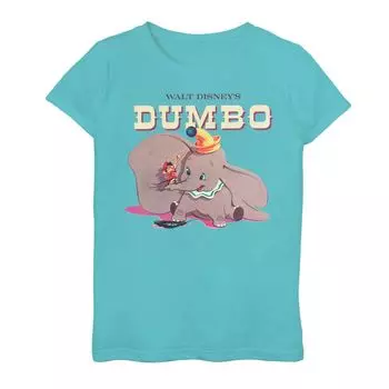 Классическая футболка с портретным рисунком для девочек 7–16 лет Disney's Dumbo Licensed Character
