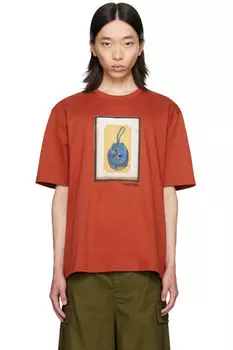 Классическая футболка с принтом Red Archives Lanvin