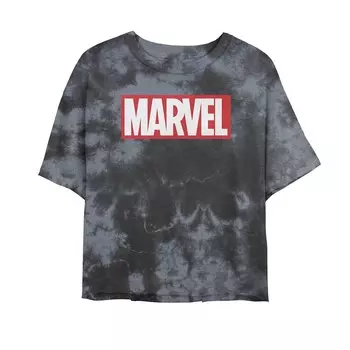 Классическая футболка с ярким логотипом Marvel для юниоров Licensed Character, цвет Black Charcoal