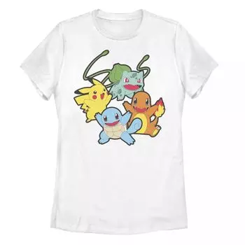 Классическая футболка с рисунком для стартовой группы Pokemon для юниоров Licensed Character