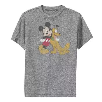 Классическая футболка с рисунком «Друзья» Disney's Mickey Mouse для мальчиков 8–20 лет и Pluto Disney
