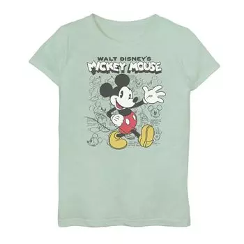 Классическая футболка с рисунком Микки Мауса Disney для девочек 7–16 лет Licensed Character
