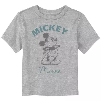 Классическая футболка с рисунком Микки Мауса для мальчиков Disney's Licensed Character, цвет Athletic Heather
