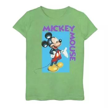 Классическая футболка с рисунком Микки Мауса и Микки Мауса для девочек 7–16 лет Disney
