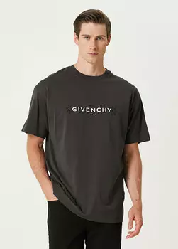 Классическая футболка с рисунком Таро Givenchy, антрацит