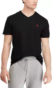 Классическая футболка с V-образным вырезом Polo Ralph Lauren, цвет RL Black