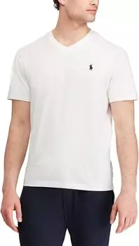 Классическая футболка с V-образным вырезом Polo Ralph Lauren, белый