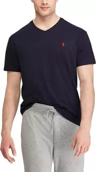 Классическая футболка с V-образным вырезом Polo Ralph Lauren, цвет Ink