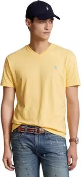 Классическая футболка с V-образным вырезом Polo Ralph Lauren, цвет Empire Yellow