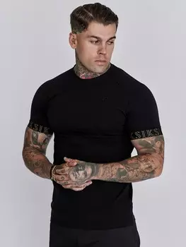 Классическая футболка SikSilk Shirt, черный