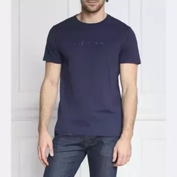 Классическая футболка стандартного кроя SS Guess, синий