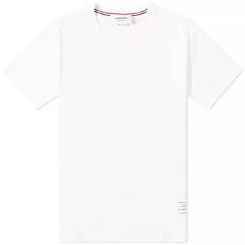 Классическая футболка свободного кроя с разрезом по бокам Thom Browne, белый