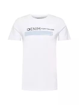Классическая футболка TOM TAILOR DENIM Shirt, белый