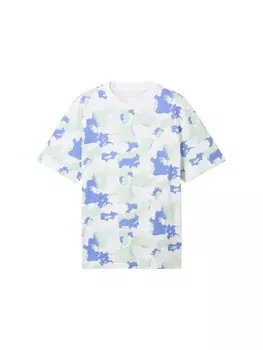 Классическая футболка TOM TAILOR DENIM Shirt, разноцветный