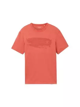 Классическая футболка TOM TAILOR Shirt, цвет orange red