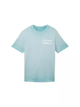 Классическая футболка TOM TAILOR Shirt, светло-синий