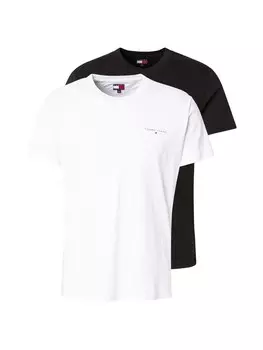 Классическая футболка Tommy Jeans Shirt, черный/белый