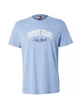 Классическая футболка Tommy Jeans Shirt, цвет opal/dark blue