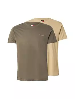 Классическая футболка Tommy Jeans Shirt, оливковый