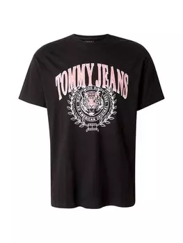 Классическая футболка Tommy Jeans Shirt VARSITY TIGER, черный