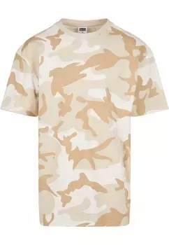 Классическая футболка Urban Classics Shirt, цвет beige/camel/dark beige