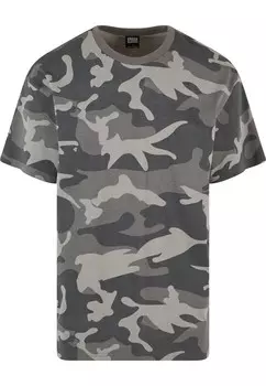 Классическая футболка Urban Classics Shirt, цвет graphite/greige/dark grey
